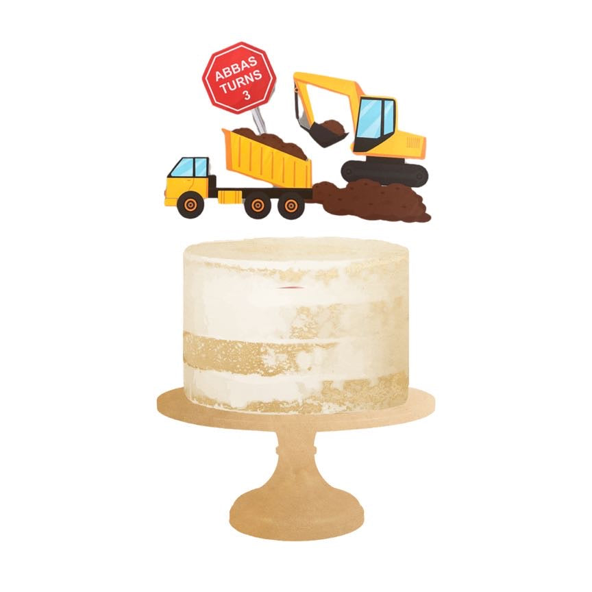 JCB Excavator Cake | Construction Cake | Order Custom Cakes in Bangalore –  Liliyum Patisserie & Cafe